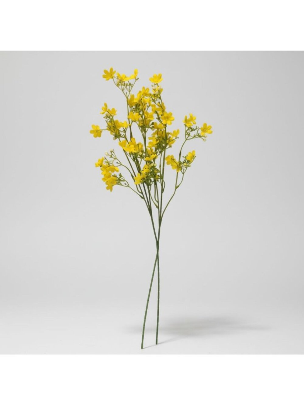Buttercup Yellow Dogwood Stems Faux Wax Flower Yellow Floral Spring Decor 24 Inc